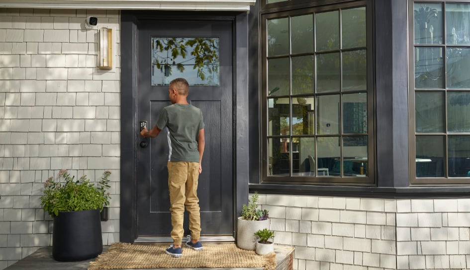 Vivint Smart Lock on home in Boston